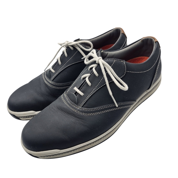 FootJoy Contour Series Spikeless‎ Black Leather Golf Comfort Mens Shoes Size 11 - Picture 1 of 10